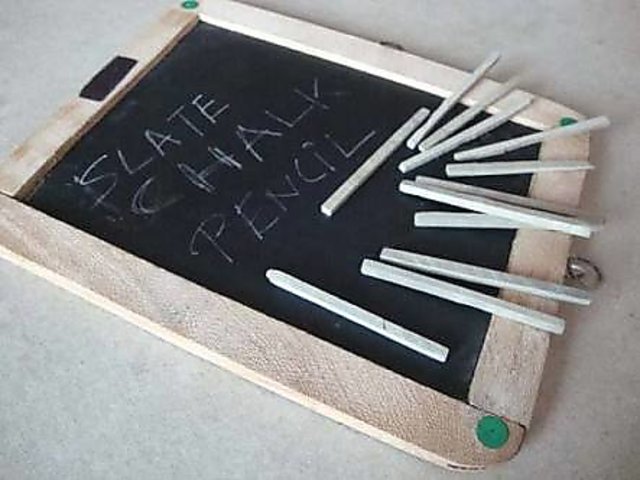 slate and chalk